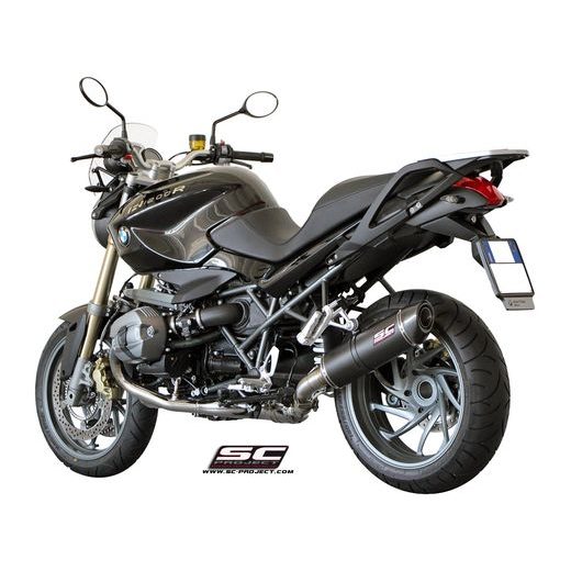 VÝFUKOVÝ SYSTÉM SC PROJECT PRO BMW - R 1200 R (2011 - 2014) - OVAL MUFFLER, CARBON FIBER, WITH CARBON FIBER END CAP