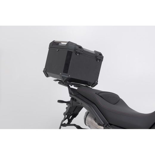 SW MOTECH TRAX ADV TOP CASE SYSTEM BLACK. MOTO GUZZI V85 STRADA (24-).
