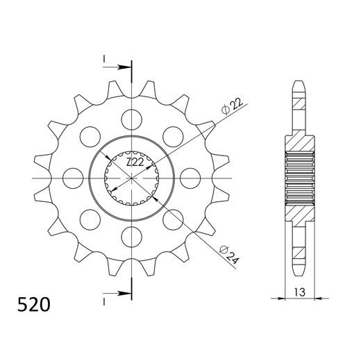 ŘETĚZOVÁ SADA EK - ZLATÝ ŘETĚZ 520 ZVX, X-KROUŽEK, KOLEČKO SUPERSPROX, ROZETA SUPERSPROX PRO APRILIA MOTO 650 1995-2000