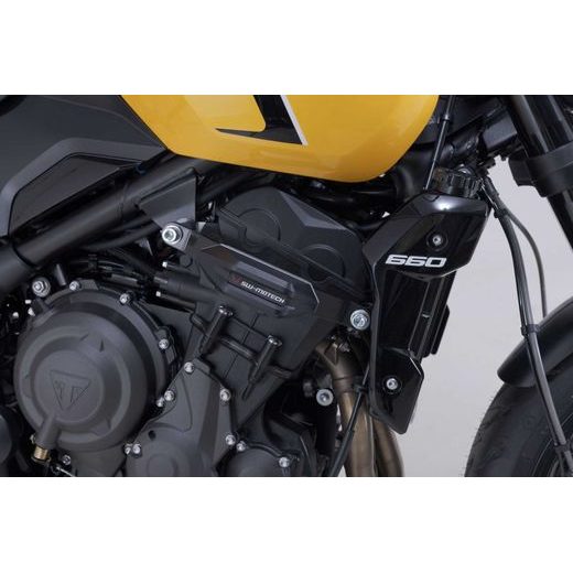SW MOTECH FRAME SLIDER KIT BLACK. TRIUMPH TRIDENT 660 / TIGER 660 (21-).