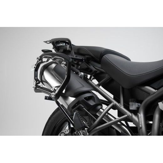SW MOTECH BOČNÍ NOSIČE ČERNÉ, TYP PRO, TRIUMPH TIGER 800 MODELY (10-).