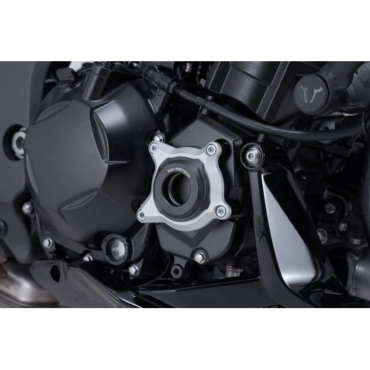 SW MOTECH ENGINE CASE PROTECTOR BLACK/SILVER. KAWASAKI Z1100 (25-).