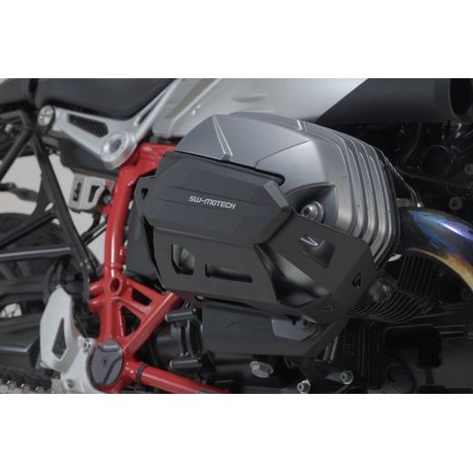 SW MOTECH CYLINDER GUARD BLACK. BMW R NINET / PURE / SCRAMBLER (20-).