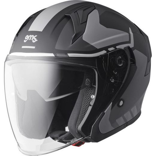 OTEVŘENÁ HELMA GMS VECTUS ZG11601 ČERNO-ŠEDÁ S