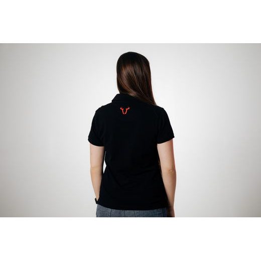 SW MOTECH TEAM POLO SHIRT CORE LINE. BLACK. WOMEN. SIZE S.
