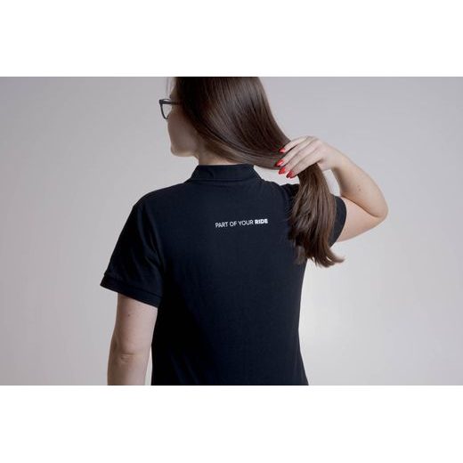 SW MOTECH POLO SHIRT CORE LINE. BLACK. WOMEN. SIZE S.