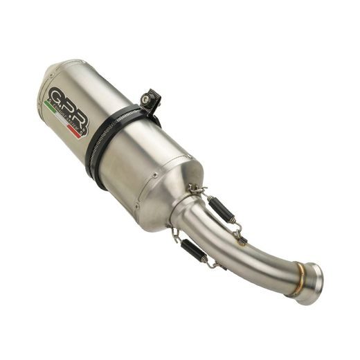 KONCOVKA VÝFUKU SLIP-ON GPR SATINOX H.118.SAT BROUŠENÁ NEREZOVÁ OCEL ZAHRNUJE SPOJOVACÍ SVOD A ODNÍMATELNÝ DB KILLER PRO HONDA CBF 500 2004-2007