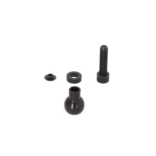 SW MOTECH 1" BALL FOR M10 MIRROR THREAD FOR M10 X 1.25 MM THREAD. FOR RAM ARM. BLACK.
