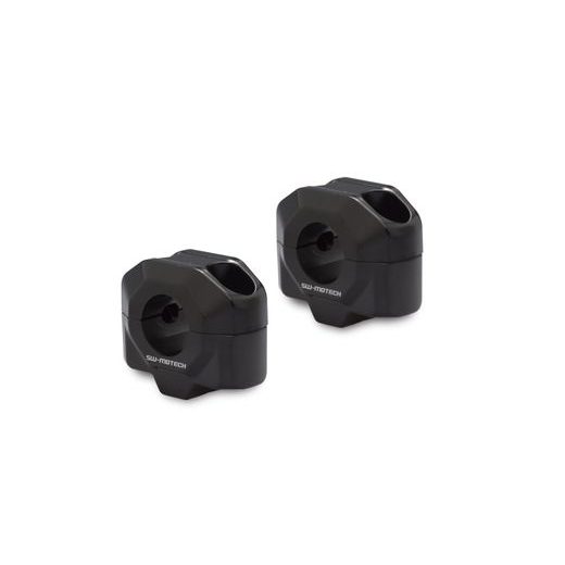 SW MOTECH ZVÝŠENÍ ŘÍDÍTEK 20 ČERNÉ, 22 MM