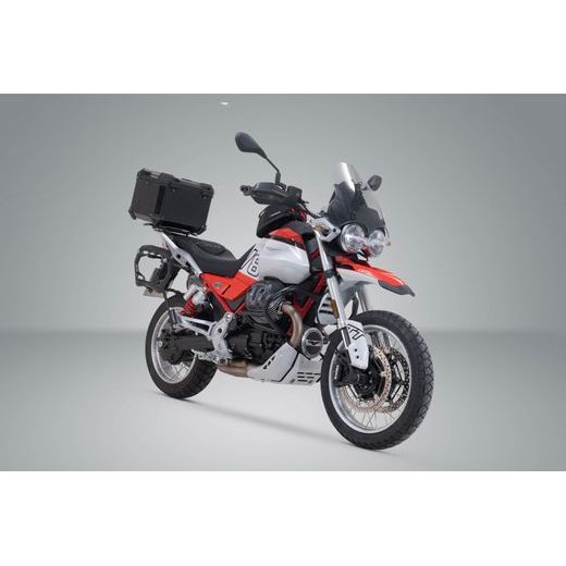 SW MOTECH TRAX ADV TOP CASE SYSTEM BLACK. MOTO GUZZI V85 TT (24-).