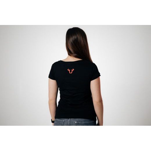 SW MOTECH T-SHIRT CORE LINE. BLACK. WOMEN. SIZE XL.