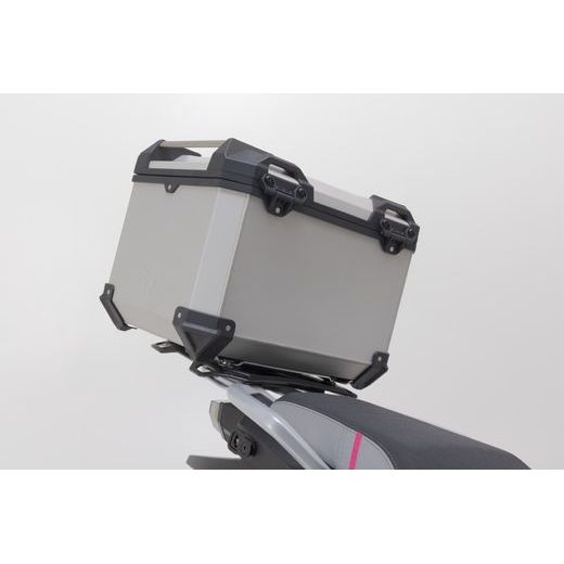 SW MOTECH TRAX ADV TOP CASE SYSTEM SILVER. CFMOTO 450MT (23-) / 800 MT-X (24-).