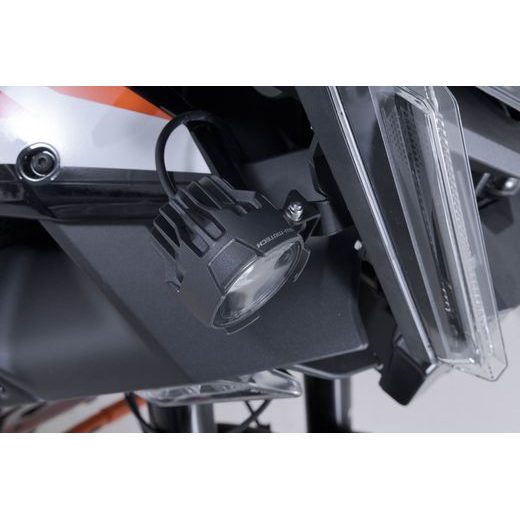 SW MOTECH LIGHT MOUNTS BLACK. KTM 1390 SUPER ADVENTURE S / EVO (24-).
