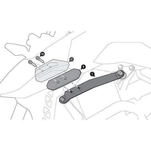 SW MOTECH PADACÍ PROTEKTORY NA SUZUKI GSX-8S (22-).