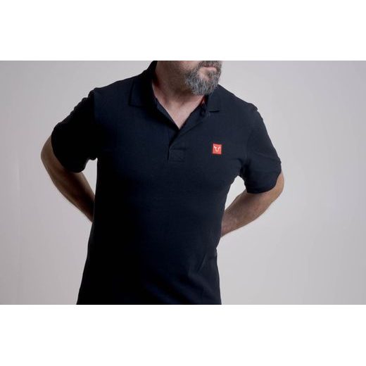 SW MOTECH POLO SHIRT CORE LINE. BLACK. MEN. SIZE L.