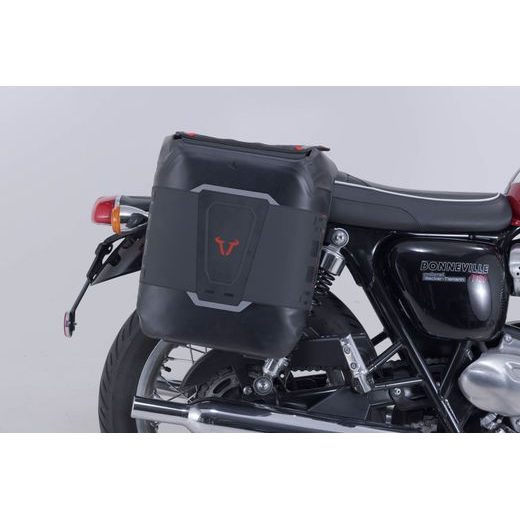 SW MOTECH SIDE BAG WP SYSTEM V-LOC 16/16 L. TRIUMPH BONNEV. T100 (16-)/ T120 (15-).
