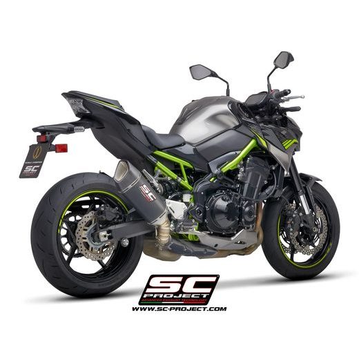 VÝFUKOVÝ SYSTÉM SC PROJECT PRO KAWASAKI - Z 900 (2020) - EURO 4 - SC1-R MUFFLER, CARBON FIBER, WITH CARBON FIBER END CAP