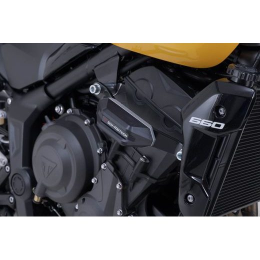 SW MOTECH FRAME SLIDER KIT BLACK. TRIUMPH TRIDENT 660 / TIGER 660 (21-).