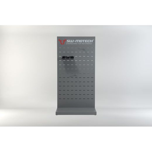 SW MOTECH SALES DISPLAY - ROOM WITH EQUIPMENT TOPIC: ION TANK BAGS, TAIL BAGS AND ACCESSORIES.