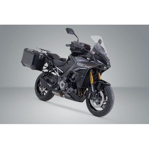 SW MOTECH TRAX ADV ALUMINIUM CASE SYSTEM BLACK. 45/45 L. SUZUKI GSX-S1000GX (23-).