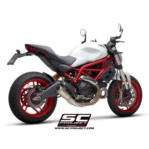 VÝFUKOVÝ SYSTÉM SC PROJECT PRO DUCATI - MONSTER 797 (2017 - 2020) - S1-GP MUFFLER, TITANIUM