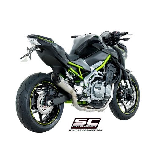 VÝFUKOVÝ SYSTÉM SC PROJECT PRO KAWASAKI - Z 900 (2017 - 2019) - EURO 4 - FULL EXHAUST SYSTEM 4-2-1, TITANIUM, COMPATIBLE WITH MUFFLER, S1, SC1-R, GP-M2, OVAL, CR-T (MUFFLER NOT INCLUDED)