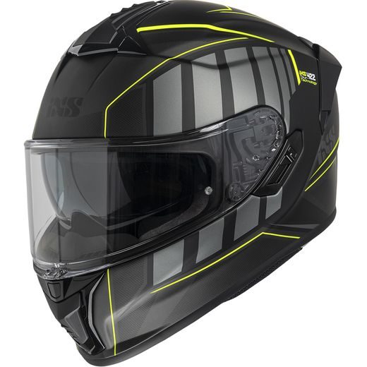 INTEGRÁLNÍ HELMA IXS IXS422 FG 2.1 X15056 MATT BLACK-NEON YELLOW M