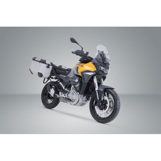 SW MOTECH TRAX ADV ALUMINIUM CASE SYSTEM SLLVER. 37/37 L. MOTO GUZZI STELVIO (23-).