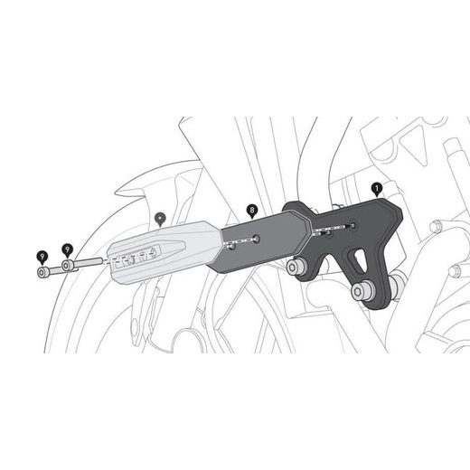 SW MOTECH PADACÍ PROTEKTORY HONDA CB1000 HORNET SC86 (24-25)