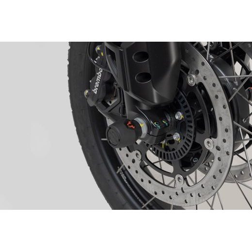 SW MOTECH PADACÍ PROTEKTORY NA PŘEDNÍ OSU MOTO GUZZI V85 TT (21-) / MOTO GUZZI STELVIO MH (23-25)