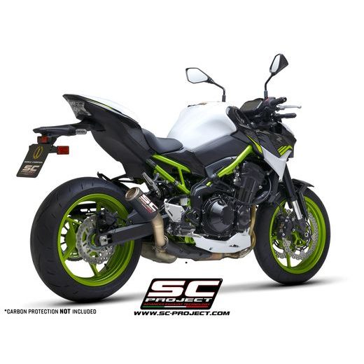 VÝFUKOVÝ SYSTÉM SC PROJECT PRO KAWASAKI - Z 900 (2020-2022) - EURO 5 - CR-T MUFFLER, CARBON, WITH TITANIUM MESH, (NO CARBON PROTECTION)