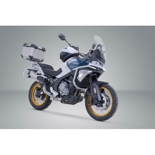 SW MOTECH TRAX ADV TOPCASE SYSTEM SILVER. CFMOTO 700MT / 800MT / 800MT EXPLORE.