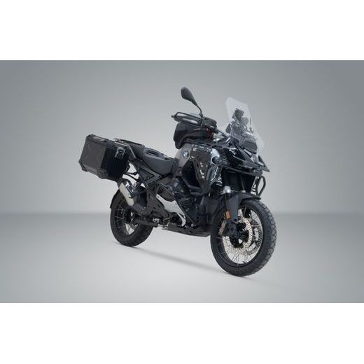 SW MOTECH TRAX ADV ALUMINIUM CASE SYSTEM BLACK. 45/45 L. BMW R 1300 GS ADVENTURE (24-).