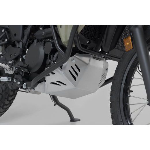 SW MOTECH STŘÍBRNÝ KRYT MOTORU. KAWASAKI KLR 650 (08-).
