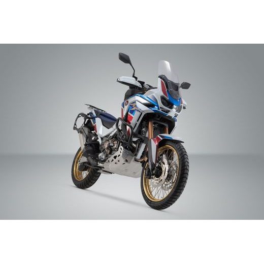 SW MOTECH ADVENTURE SET DUSC WITH TOP CASE XL BLACK. HONDA CRF1100L/ADV SP (19-). OEM RACK.