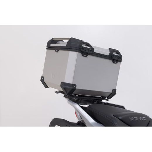 SW MOTECH TRAX ADV TOP CASE SYSTEM SILVER. MOTO GUZZI V85 TT (24-).