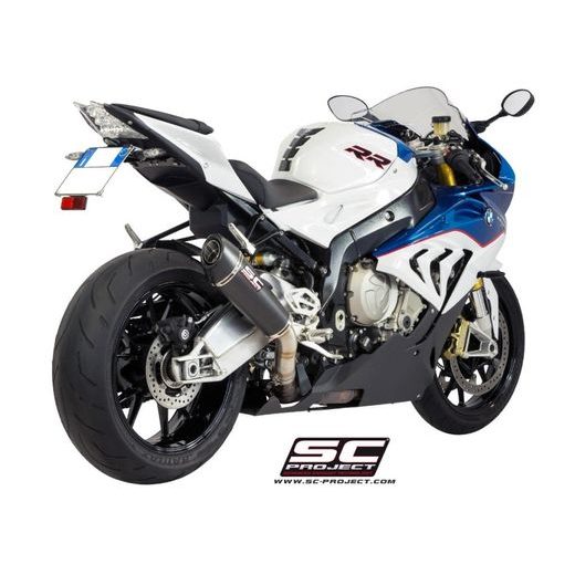 VÝFUKOVÝ SYSTÉM SC PROJECT PRO BMW - S 1000 RR (2015 - 2016) - CONIC MUFFLER, CARBON FIBER, WITH CARBON FIBER END CAP