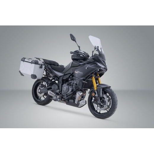 SW MOTECH TRAX ADV ALUMINIUM CASE SYSTEM SILVER. 45/45 L. YAMAHA TRACER 7 / GT (25-).