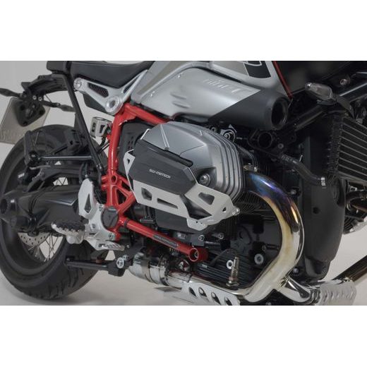 SW MOTECH CYLINDER GUARD SILVER. BMW R NINET / PURE / SCRAMBLER (20-).