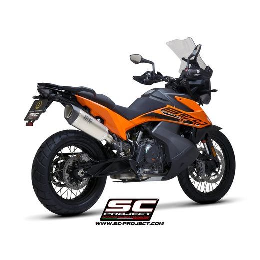 VÝFUKOVÝ SYSTÉM SC PROJECT PRO KTM - 890 ADVENTURE / 890 ADVENTURE A2 (2021-2022) - SC1-R MUFFLER, CARBON FIBER, WITH CARBON FIBER END CAP