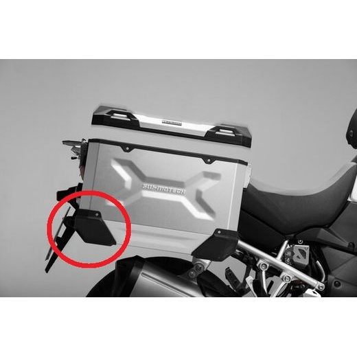 SW MOTECH TRAX ADV NÁHRADNÍ ROH LEVÝ DOLNÍ VČETNĚ MONTÁŽNÍHO MATERIÁLU