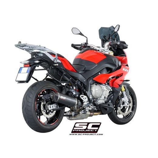 VÝFUKOVÝ SYSTÉM SC PROJECT PRO BMW - S 1000 XR (2015 - 2016) - OVAL MUFFLER, LOW POSITION, CARBON FIBER, WITH CARBON FIBER END CAP