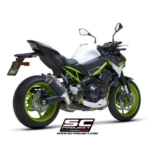 VÝFUKOVÝ SYSTÉM SC PROJECT PRO KAWASAKI - Z 900 (2020-2022) - EURO 5 - SC1-S MUFFLER, CARBON FIBER, WITH CARBON FIBER END CAP