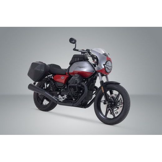 SW MOTECH URBAN ABS SIDE CASE SYSTEM MOTO GUZZI V7 MODELS.