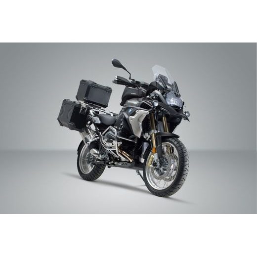 SW MOTECH SADA ADVENTURE -KUFRY TRAX ADV. STŘÍBRNÉ PRO BMW R 1200 GS LC (13-) / R 1250 GS (18-).