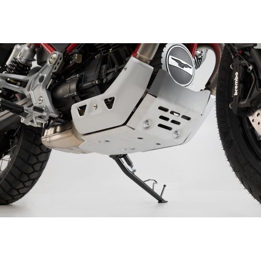 SW MOTECH KRYT MOTORU SILVER. MOTO GUZZI V85 TT (19-).