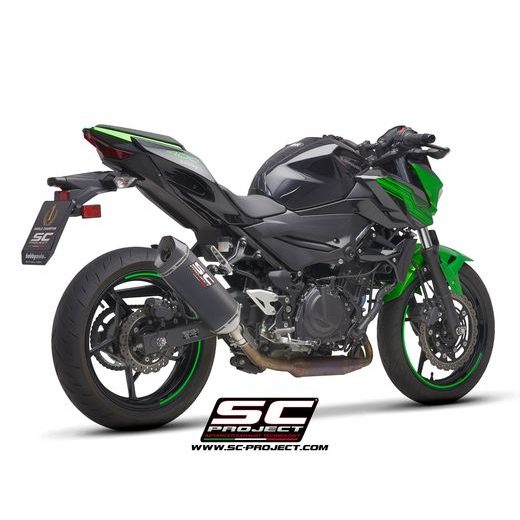 VÝFUKOVÝ SYSTÉM SC PROJECT PRO KAWASAKI - Z 400 (2019 - 2020) - SC1-M MUFFLER, CARBON FIBER, WITH CARBON FIBER END CAP