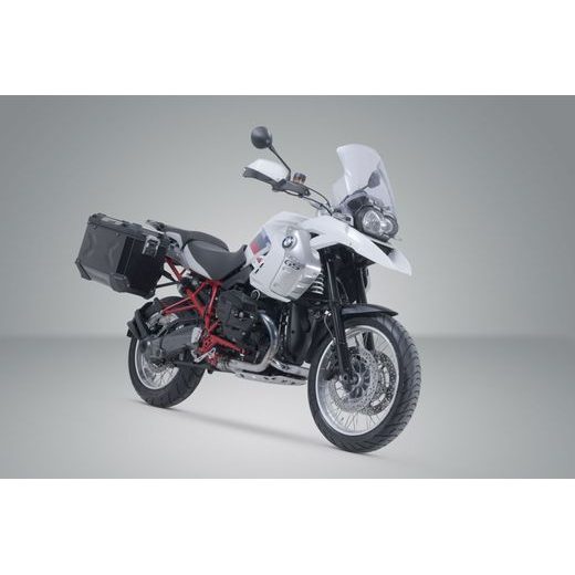 SW MOTECH TRAX ADV ALUMINIUM CASE SYSTEM BLACK. 37/45 L. R 1200 GS (04-12)/ ADV (06-13).