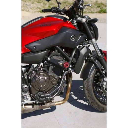 PROTEKTORY NA RÁM SLIDER - YAMAHA MT-07 / XSR / TRACER - DVOUBODOVÁ SADA ´14-X