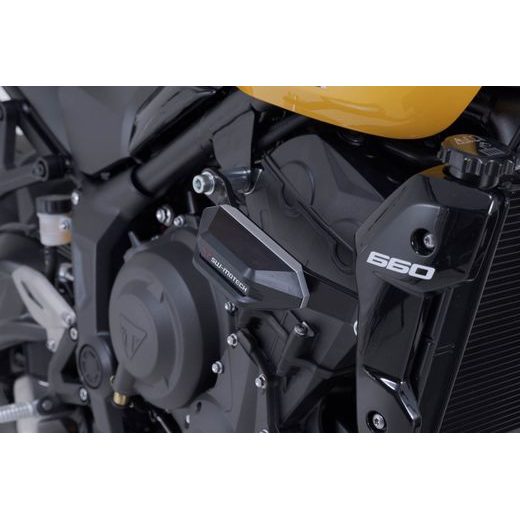 SW MOTECH FRAME SLIDER KIT BLACK. TRIUMPH TRIDENT 660 / TIGER 660 (21-).